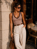 The Willow Ribbed Stripe Tank Top