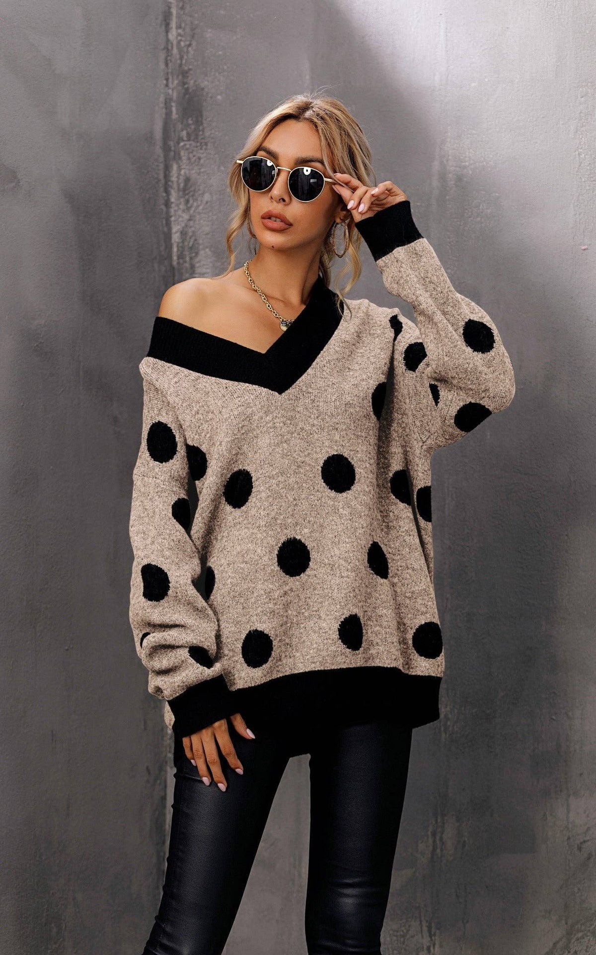 The Darcy Polka Dot Knit